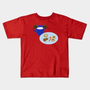 Christmas Cookies and Milk Kids T-Shirt